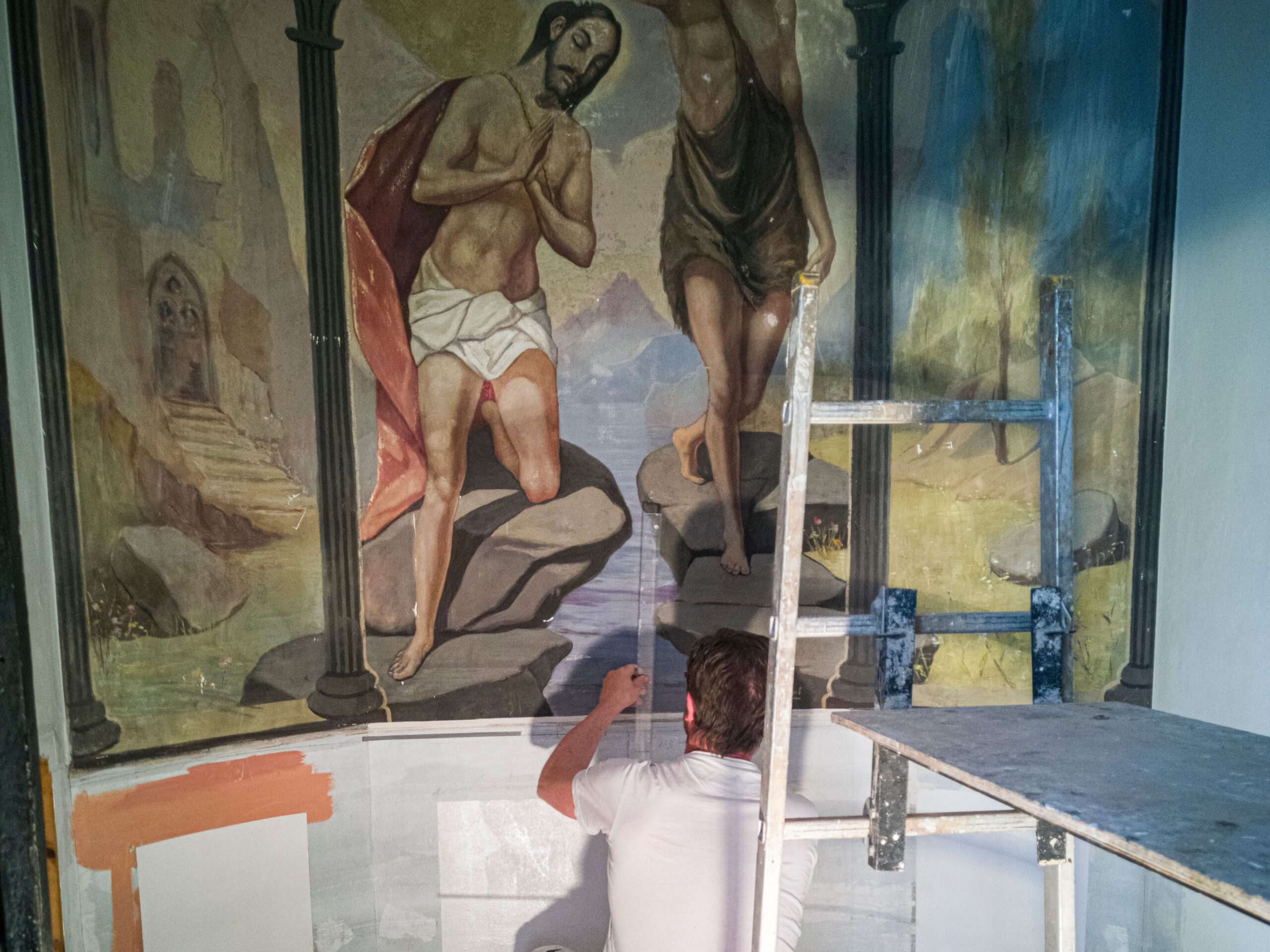 Fresco painting masterclass in Florence