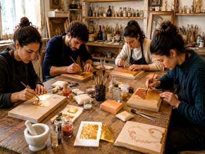 Gold leaf technique masterclass