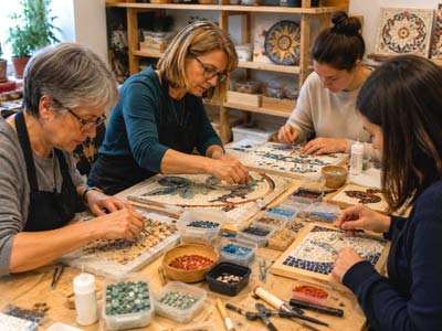 mosaic masterclass in Florence